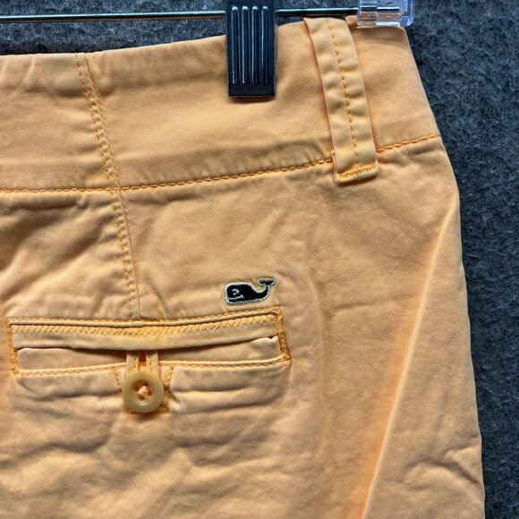 Vineyard Vines Shorts Womens 4 Orange Chino Stretch Casual Summer Beach Outdoors - Picture 11 of 12